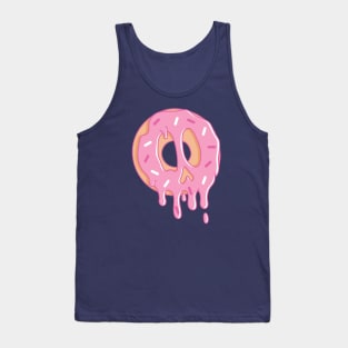 Dripping Donut Skull Tank Top